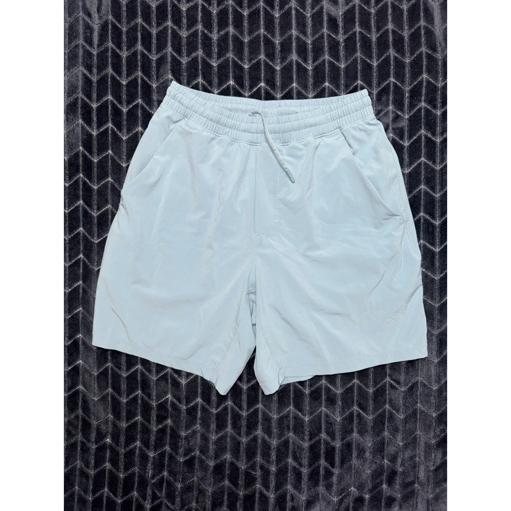 Lululemon Mens Blue Pace Breaker Short Lined Swift Fabric Sz Medium